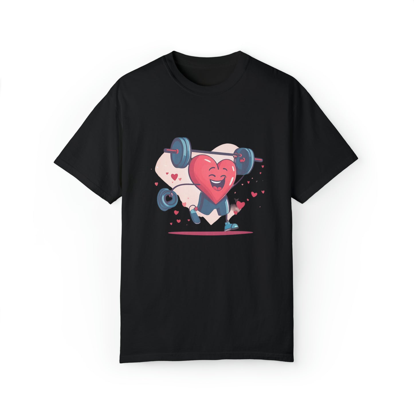 Camiseta con corazón levantado