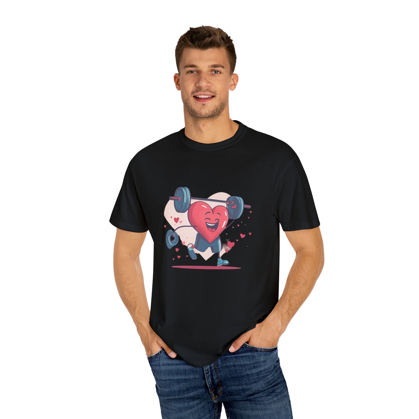 Camiseta con corazón levantado