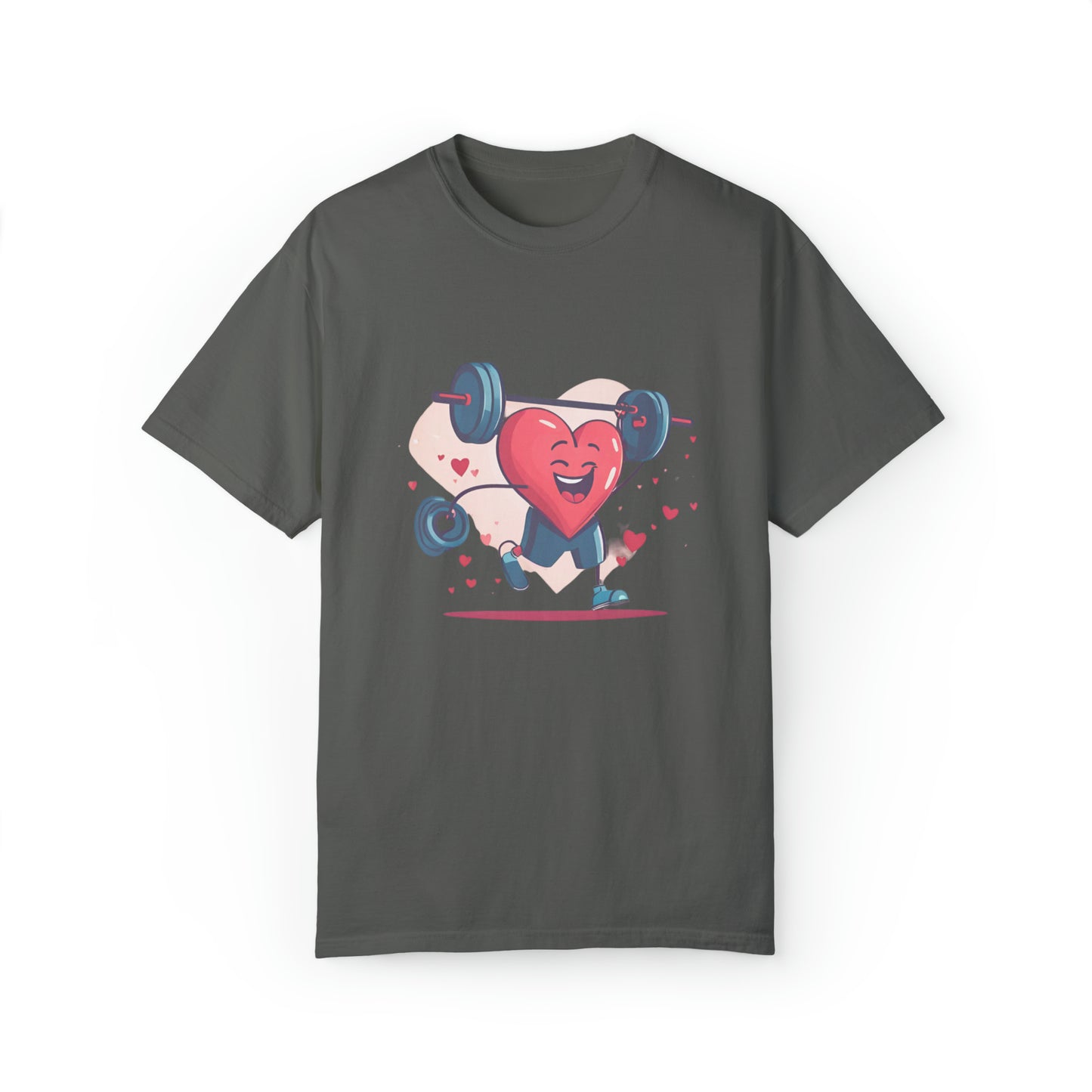 Camiseta con corazón levantado